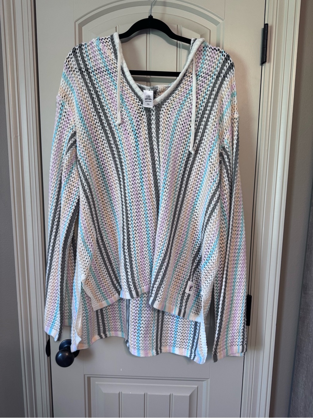 Buc-ee’s Hooded Crochet Poncho - 2XL